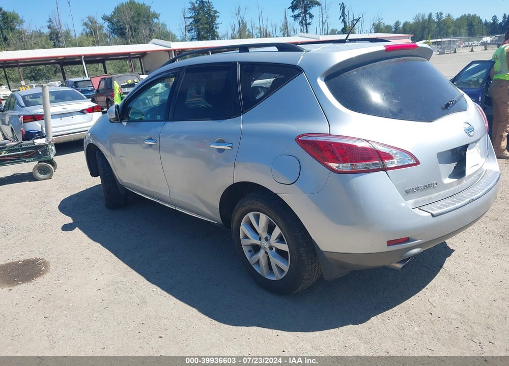 2011 NISSAN MURANO SL VIN: JN8AZ1MWXBW160440