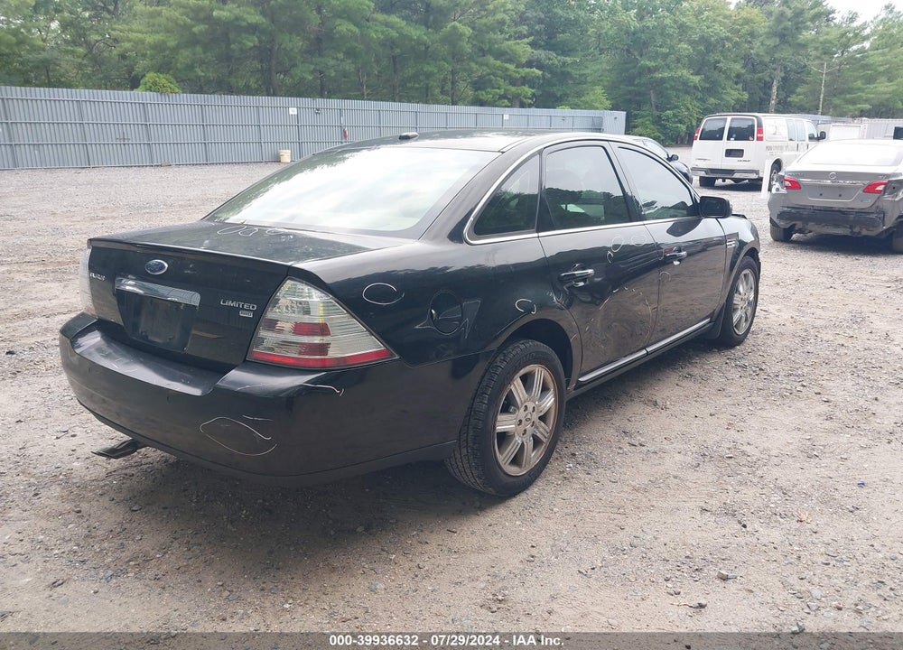 2008 FORD TAURUS LIMITED VIN: 1FAHP28W78G181934
