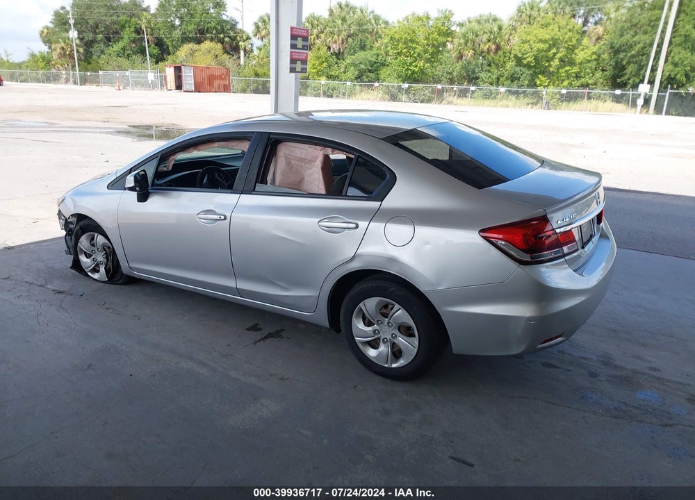 2013 HONDA CIVIC LX VIN: 19XFB2F54DE053350