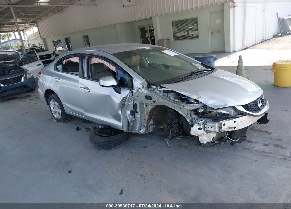 2013 HONDA CIVIC LX VIN: 19XFB2F54DE053350
