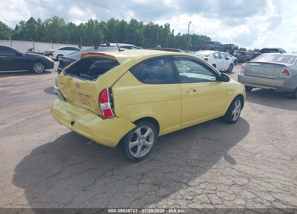 2008 HYUNDAI ACCENT SE VIN: KMHCN36C18U079518