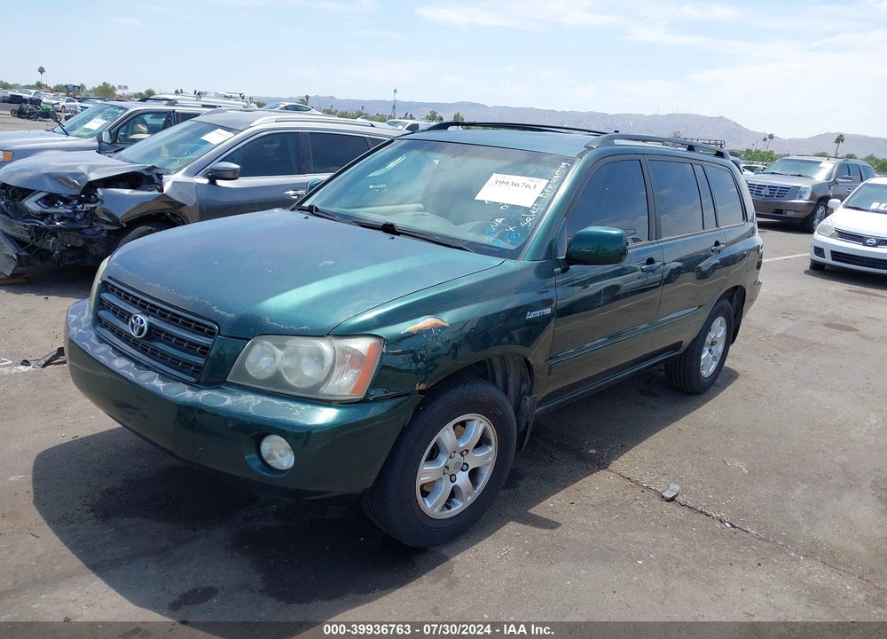 2002 TOYOTA HIGHLANDER LIMITED V6 VIN: JTEGF21A320051376