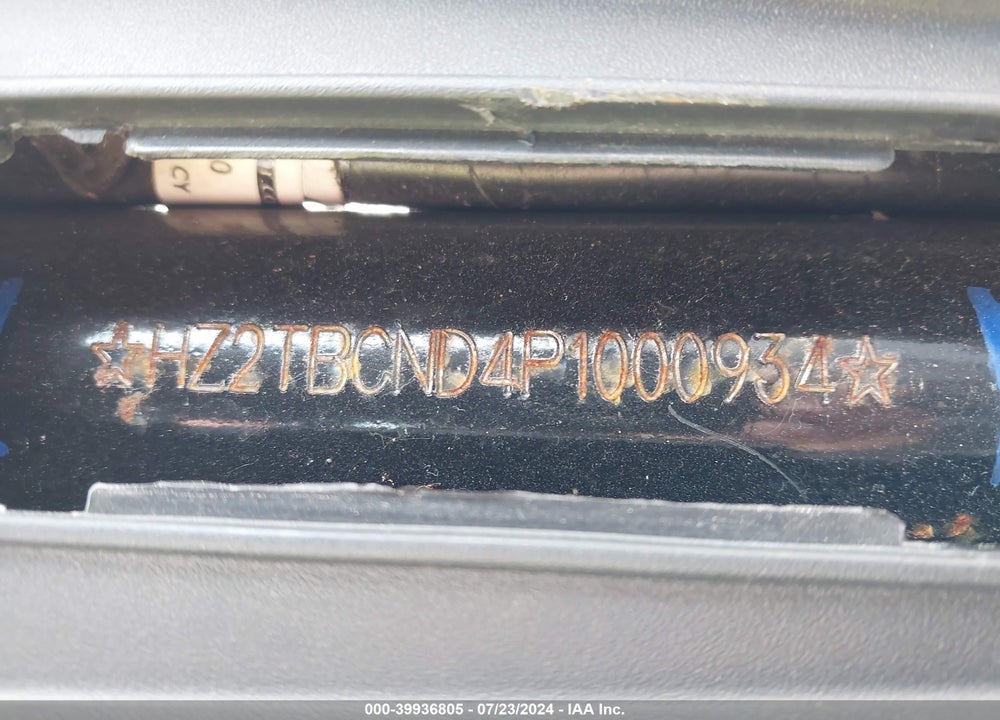 2023 TAIZHOU MC VIN: HZ2TBCND4P1000934