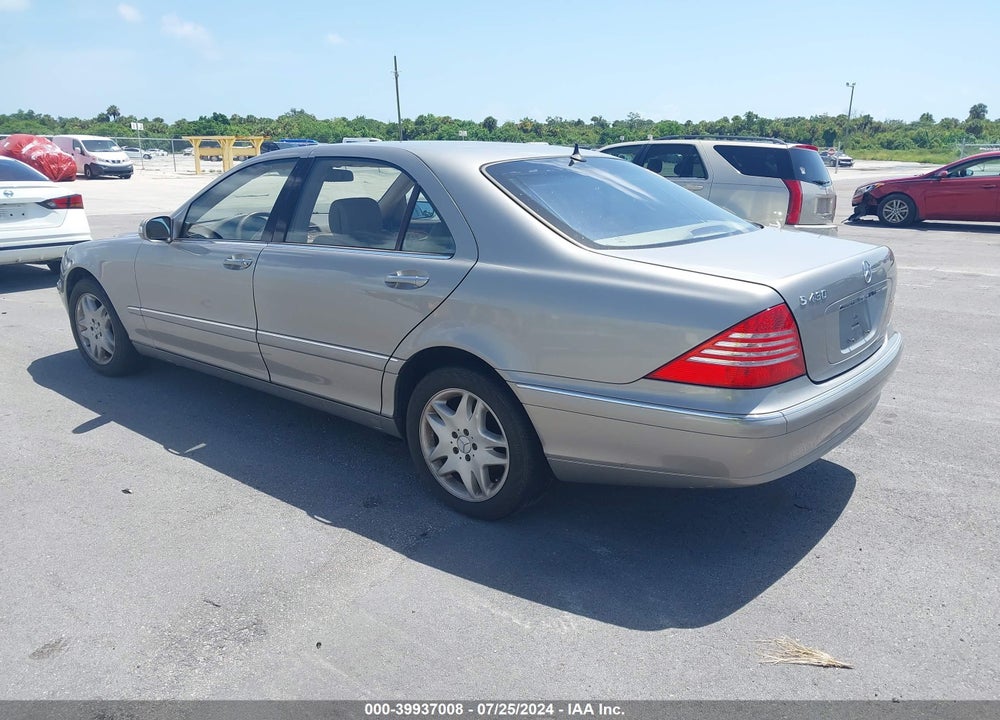 2003 MERCEDES-BENZ S 430 VIN: WDBNG70J63A354637