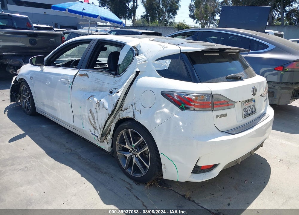 2015 LEXUS CT 200H VIN: JTHKD5BH5F2227998