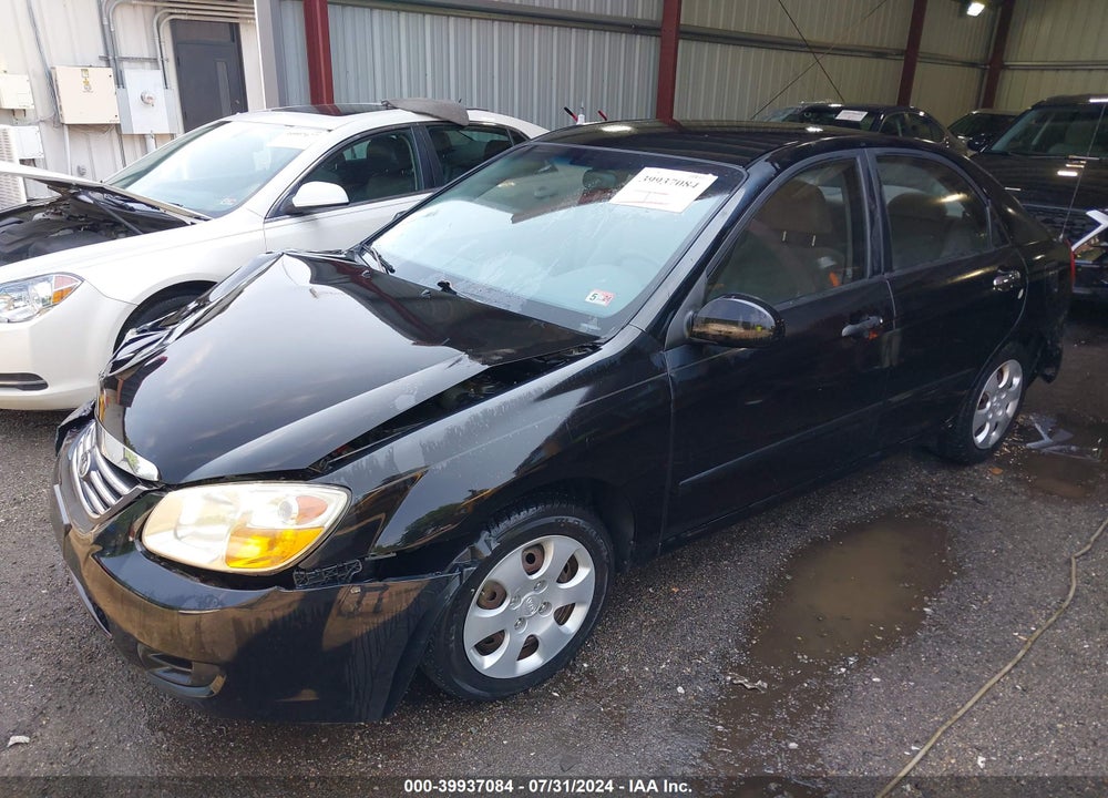 2008 KIA SPECTRA VIN: KNAFE121685549916
