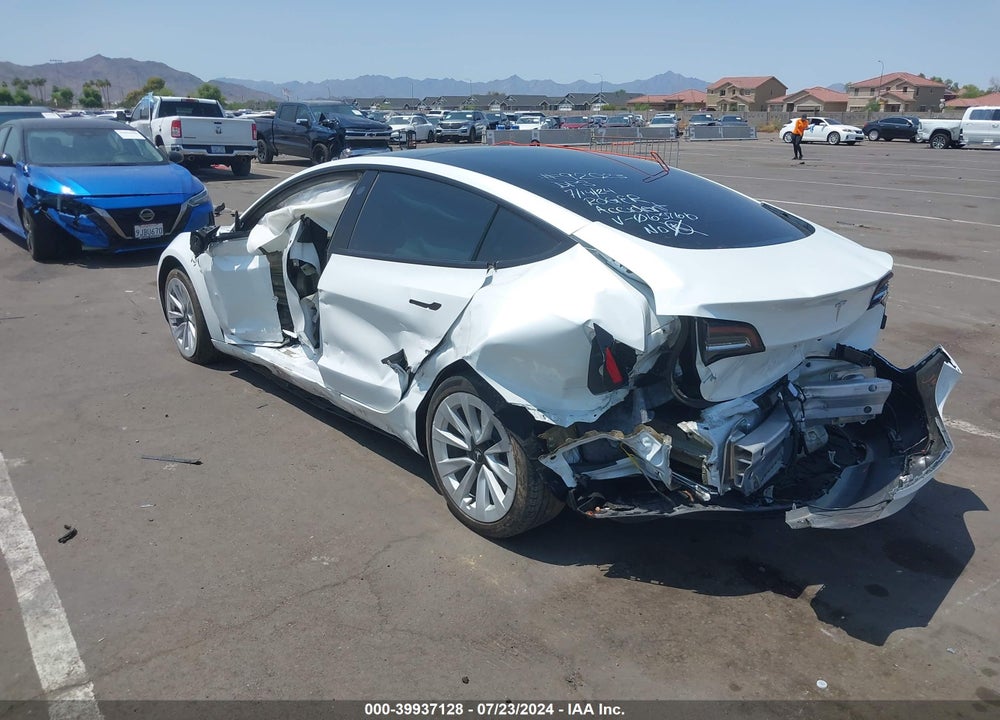 2021 TESLA MODEL 3 STANDARD RANGE PLUS REAR-WHEEL DRIVE VIN: 5YJ3E1EA1MF063766