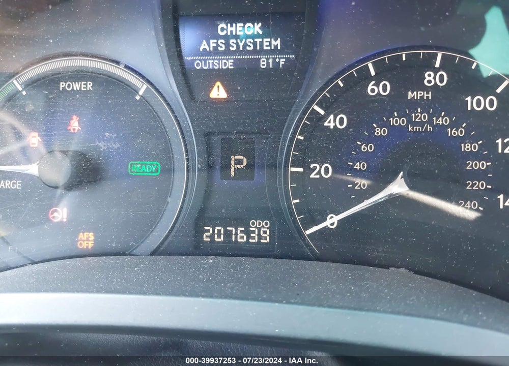 2011 LEXUS RX 450H VIN: JTJZB1BA7B2005066