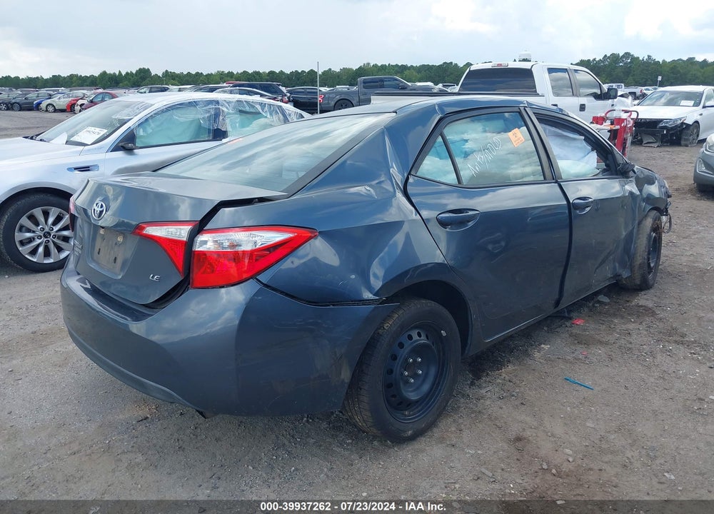 2015 TOYOTA COROLLA LE VIN: 5YFBURHE9FP206742