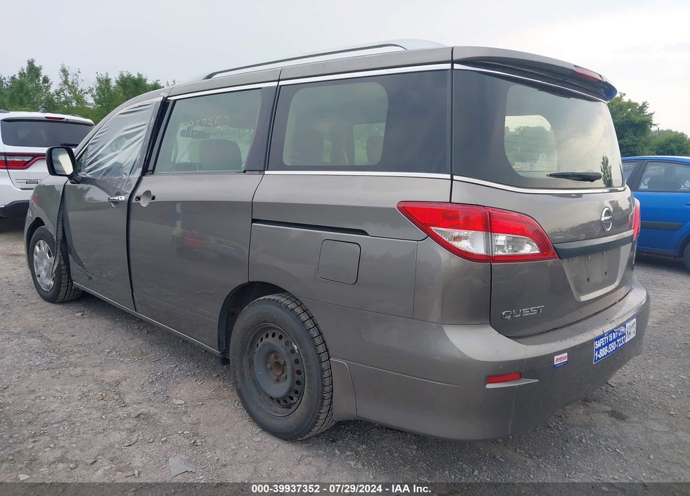 2016 NISSAN QUEST S VIN: JN8AE2KP7G9150340