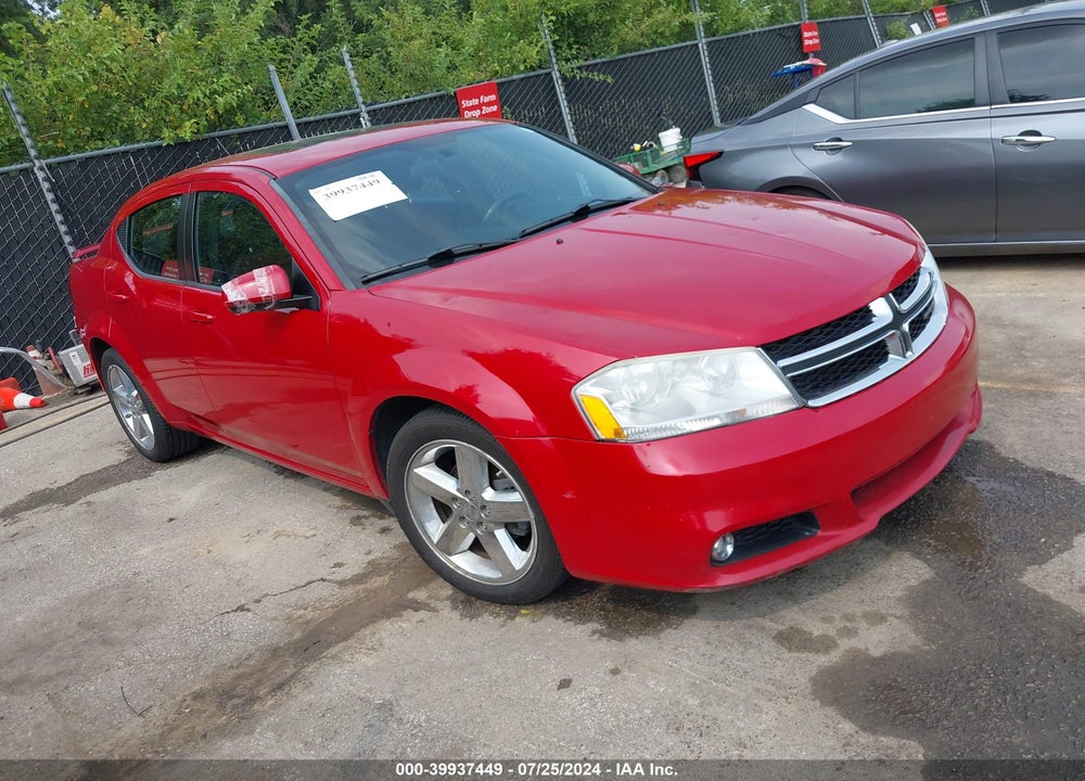 2012 DODGE AVENGER SXT PLUS VIN: 1C3CDZEG5CN234187