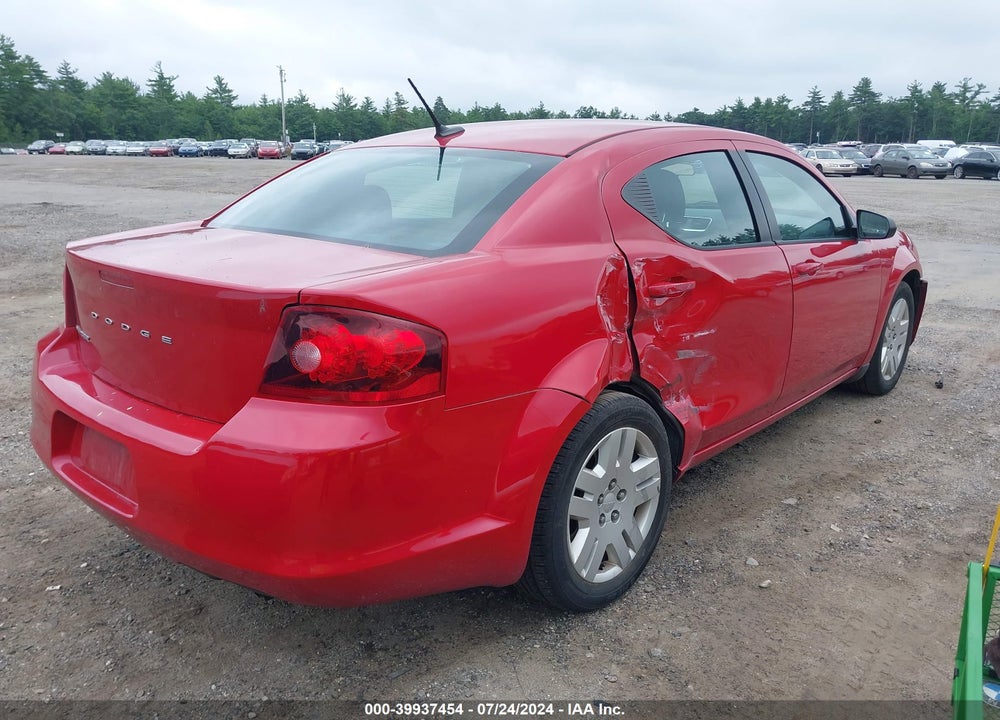 2014 DODGE AVENGER SE VIN: 1C3CDZAB3EN133596
