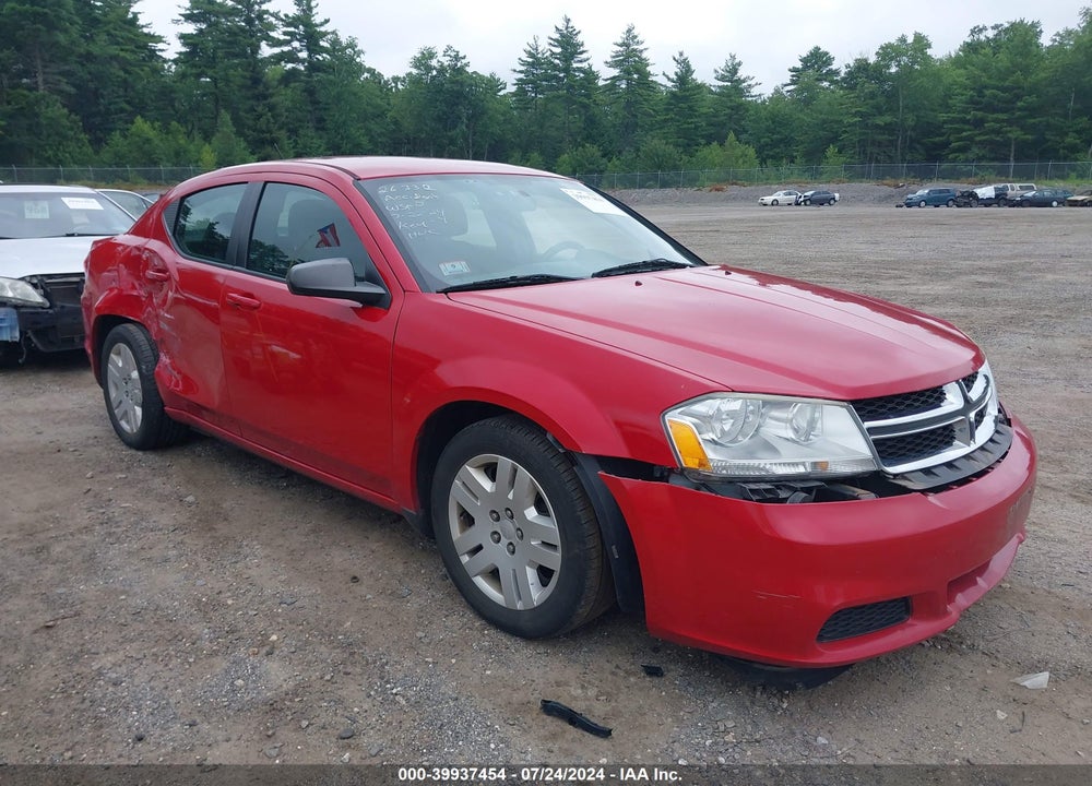 2014 DODGE AVENGER SE VIN: 1C3CDZAB3EN133596