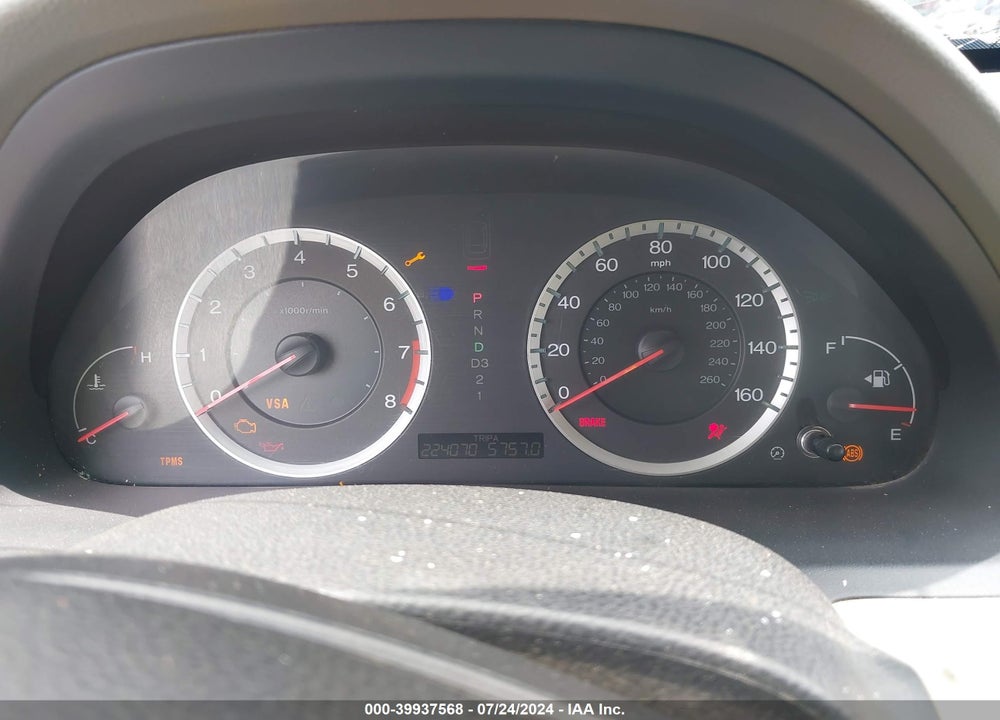 2009 HONDA ACCORD 2.4 LX VIN: 1HGCP26349A195602