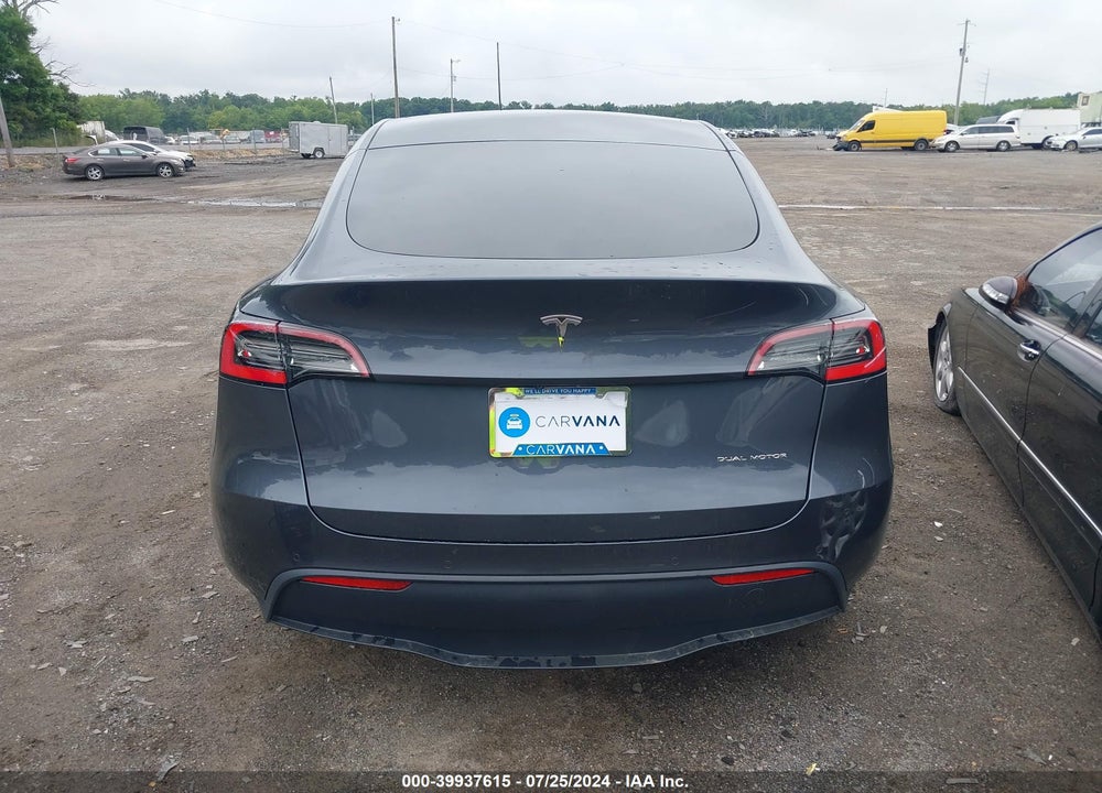 2021 TESLA MODEL Y LONG RANGE DUAL MOTOR ALL-WHEEL DRIVE VIN: 5YJYGDEE8MF088717