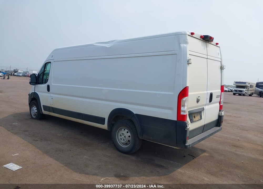 2023 RAM PROMASTER 3500 CARGO VAN HIGH ROOF 159 WB EXT VIN: 3C6MRVJG5PE581536