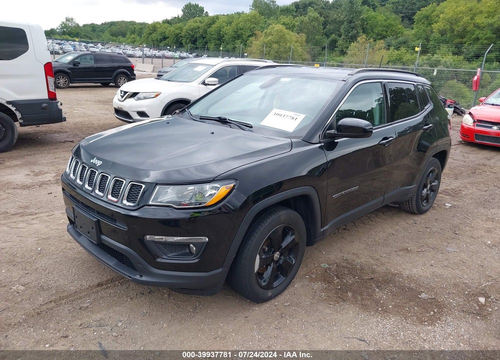 2018 JEEP COMPASS LATITUDE FWD VIN: 3C4NJCBB9JT377000