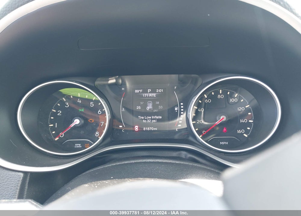 2018 JEEP COMPASS LATITUDE FWD VIN: 3C4NJCBB9JT377000