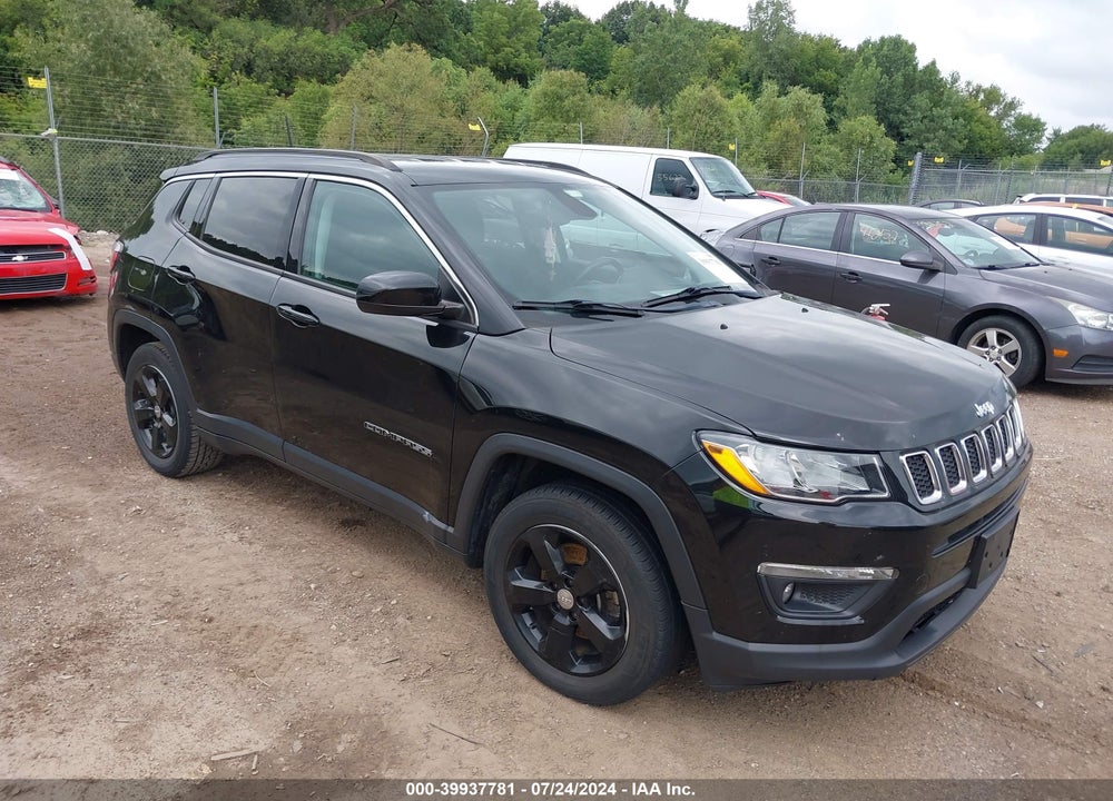 2018 JEEP COMPASS LATITUDE FWD VIN: 3C4NJCBB9JT377000