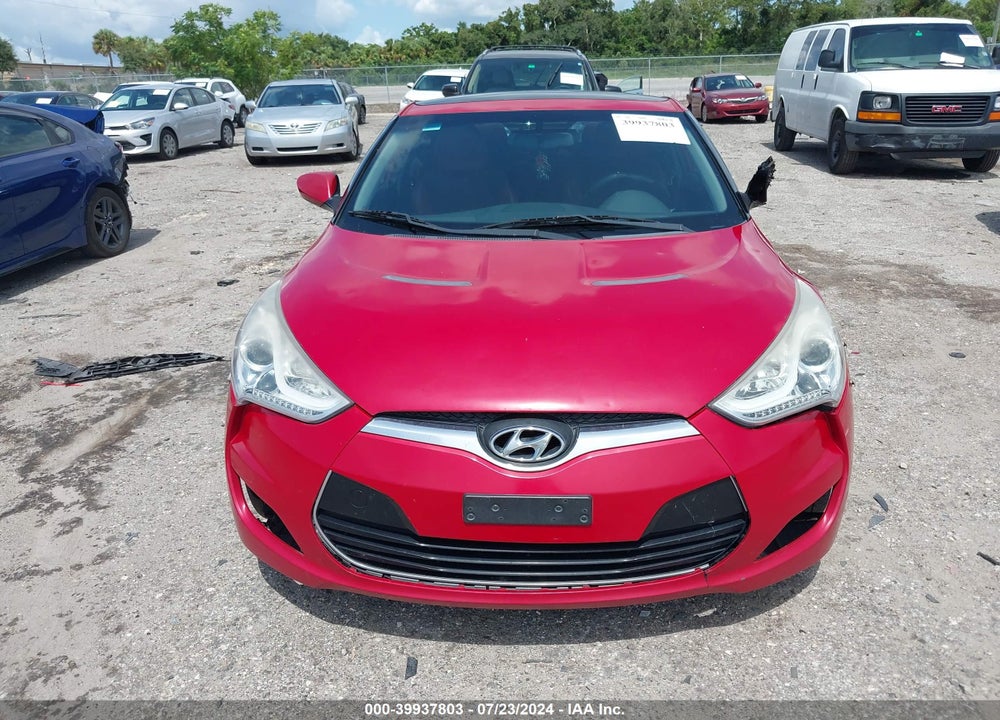 2012 HYUNDAI VELOSTER BASE W/RED/BLACK VIN: KMHTC6AD1CU026334