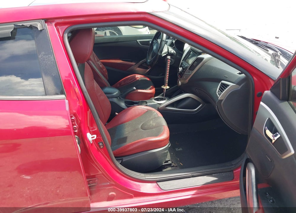 2012 HYUNDAI VELOSTER BASE W/RED/BLACK VIN: KMHTC6AD1CU026334