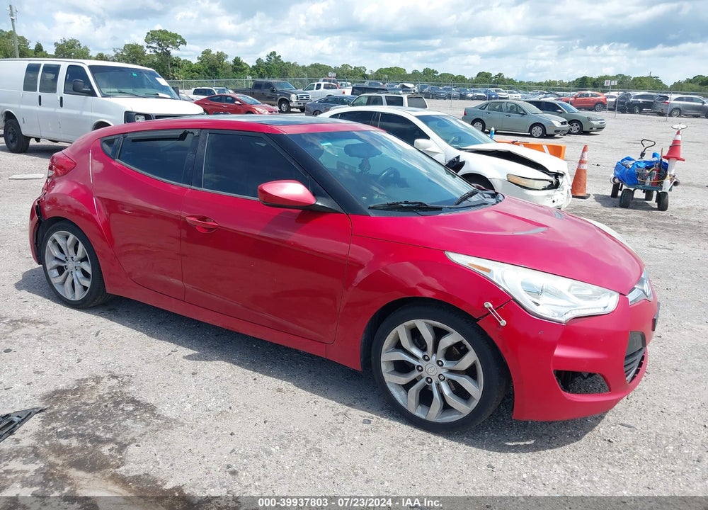 2012 HYUNDAI VELOSTER BASE W/RED/BLACK VIN: KMHTC6AD1CU026334