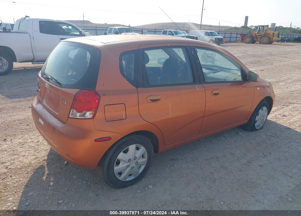 2006 CHEVROLET AVEO LS VIN: KL1TD66606B542834