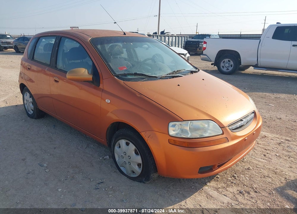 2006 CHEVROLET AVEO LS VIN: KL1TD66606B542834