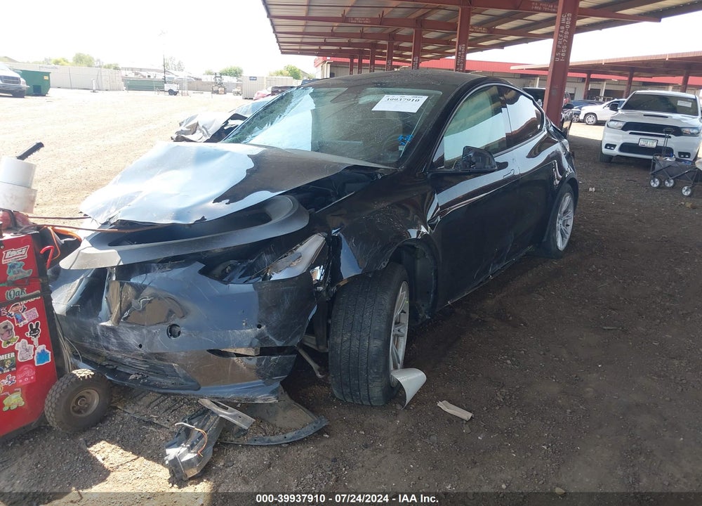 2021 TESLA MODEL Y LONG RANGE DUAL MOTOR ALL-WHEEL DRIVE VIN: 5YJYGDEE6MF087498