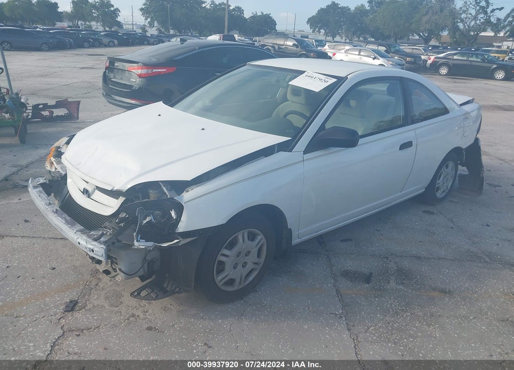 2002 HONDA CIVIC DX VIN: 1HGEM21232L088180