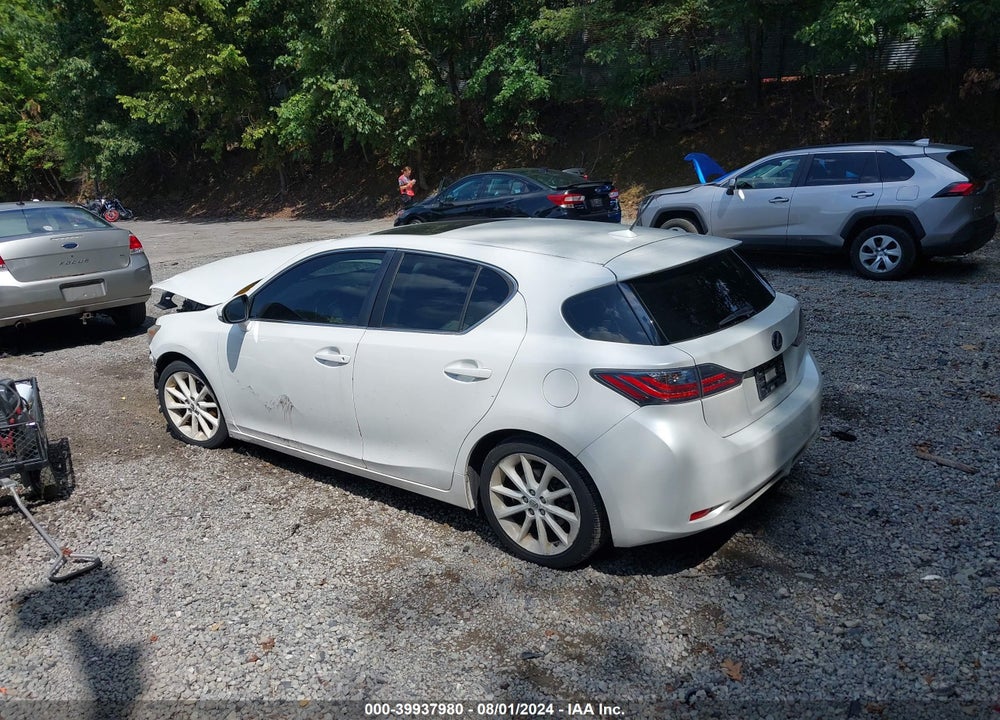 2013 LEXUS CT 200H VIN: JTHKD5BH5D2124402