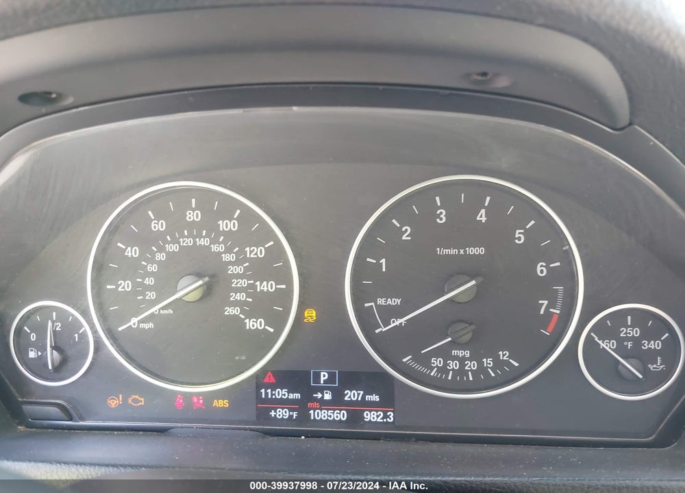 2012 BMW 328I VIN: WBA3A5C58CF349792