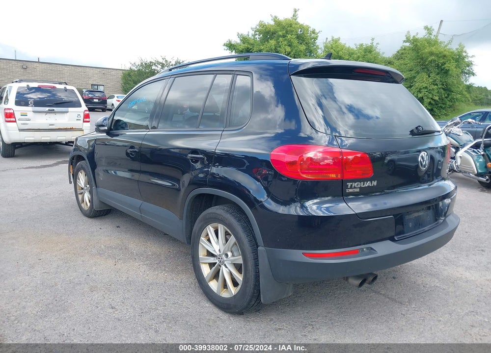 2018 VOLKSWAGEN TIGUAN LIMITED 2.0T VIN: WVGBV7AX6JK004246