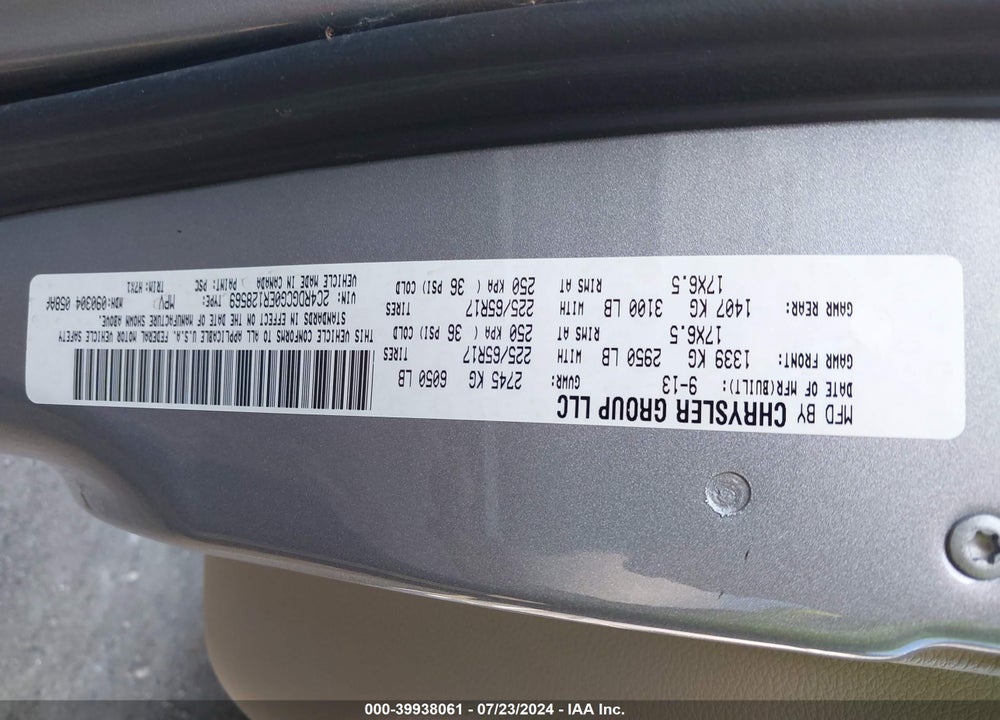 2014 DODGE GRAND CARAVAN SXT VIN: 2C4RDGCG0ER128569