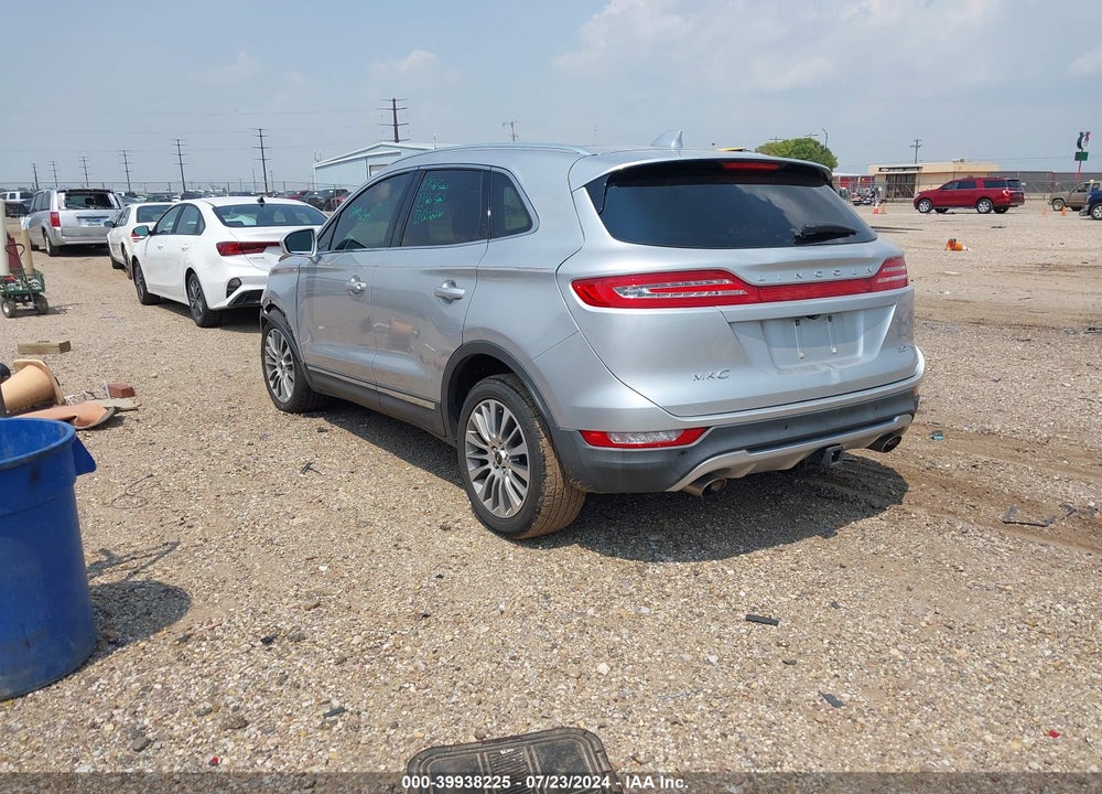 2018 LINCOLN MKC RESERVE VIN: 5LMCJ3C90JUL18659