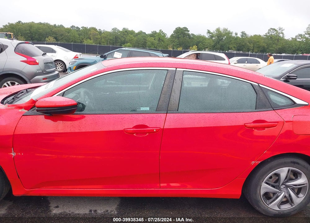 2019 HONDA CIVIC LX VIN: 2HGFC2F6XKH523700