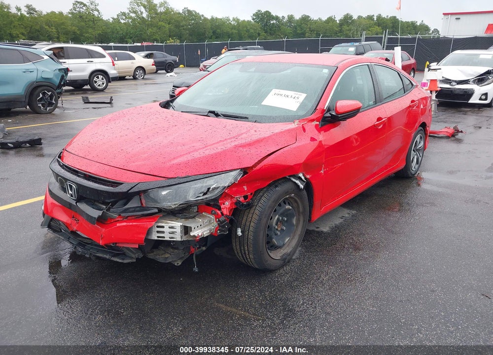 2019 HONDA CIVIC LX VIN: 2HGFC2F6XKH523700