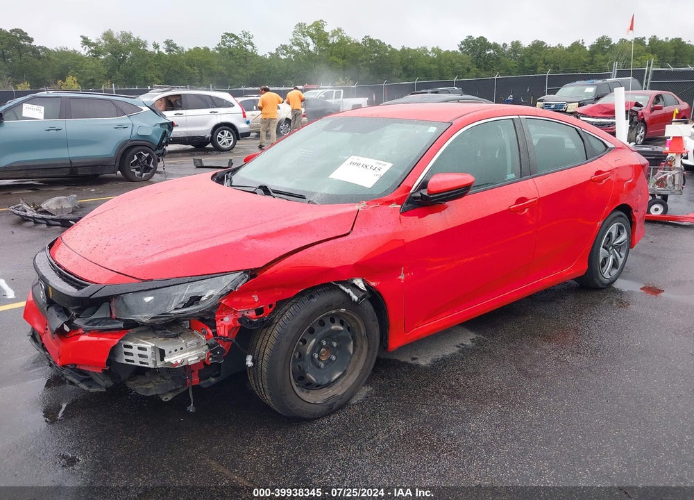 2019 HONDA CIVIC LX VIN: 2HGFC2F6XKH523700