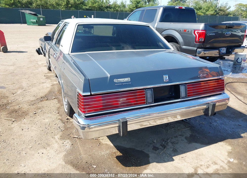 1987 MERCURY GRAND MARQUIS GS VIN: 2MEBM74F0HX706787