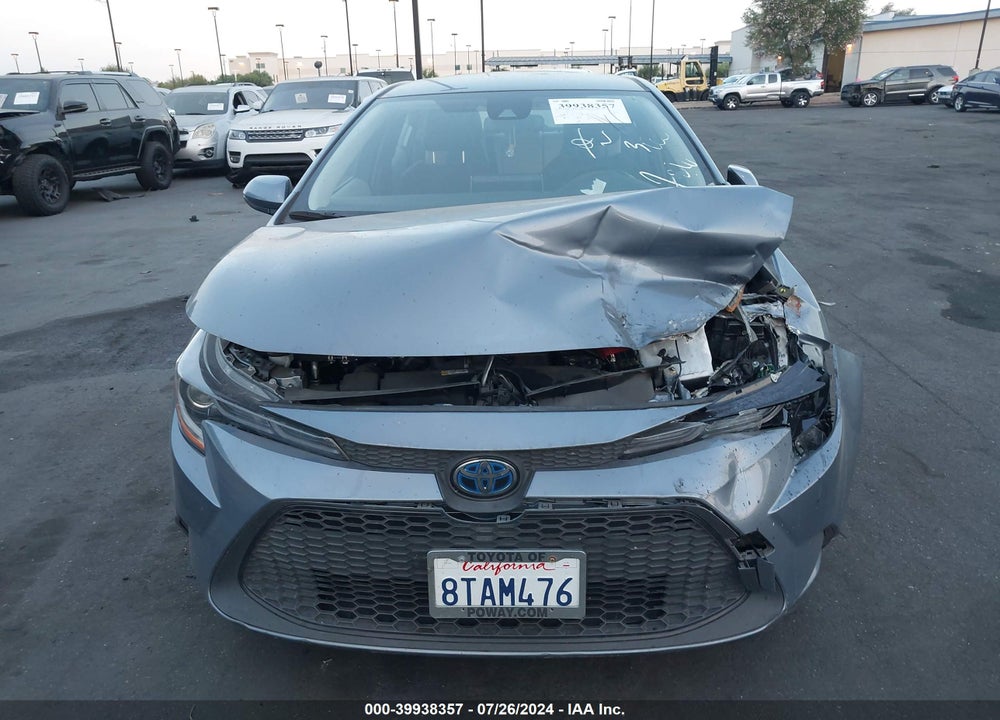 2021 TOYOTA COROLLA HYBRID LE VIN: JTDEAMDE1MJ003053