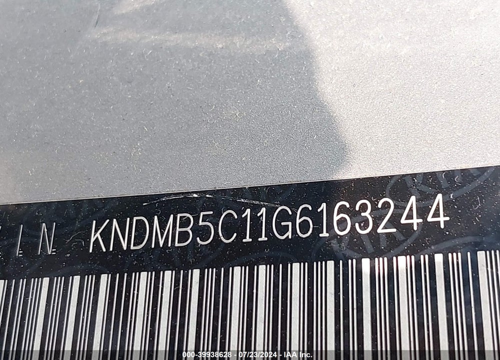 2016 KIA SEDONA LX VIN: KNDMB5C11G6163244