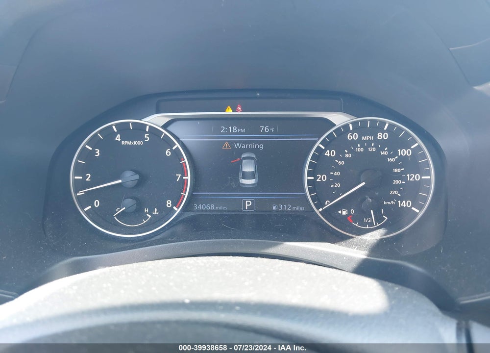 2022 NISSAN ALTIMA SV FWD VIN: 1N4BL4DV9NN383854