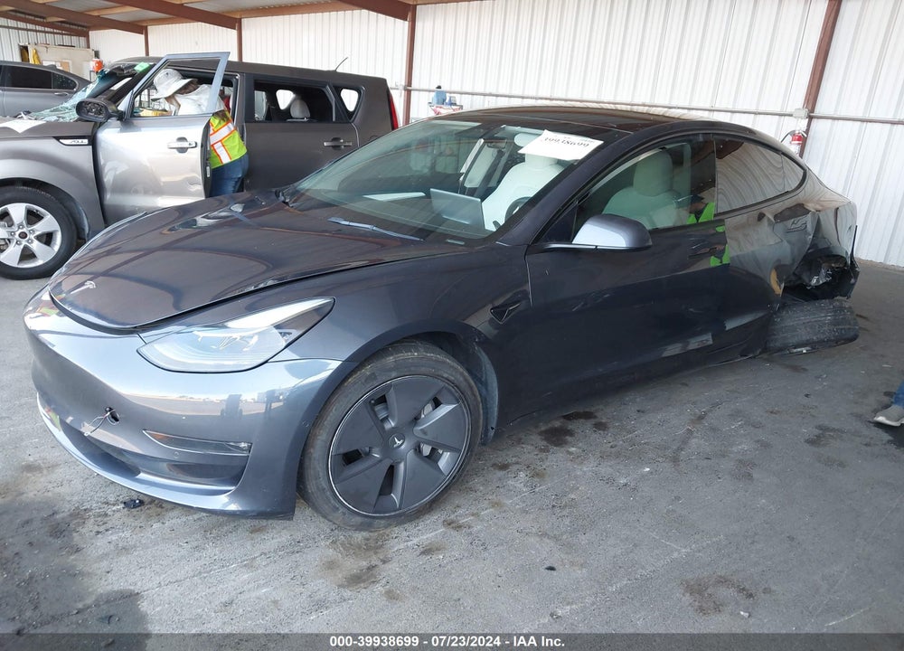2022 TESLA MODEL 3 LONG RANGE DUAL MOTOR ALL-WHEEL DRIVE VIN: 5YJ3E1EBXNF122677