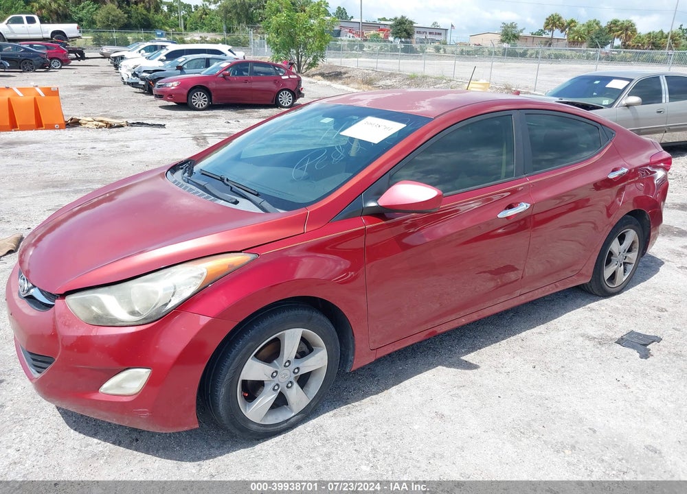 2012 HYUNDAI ELANTRA GLS (ULSAN PLANT) VIN: KMHDH4AE3CU231060