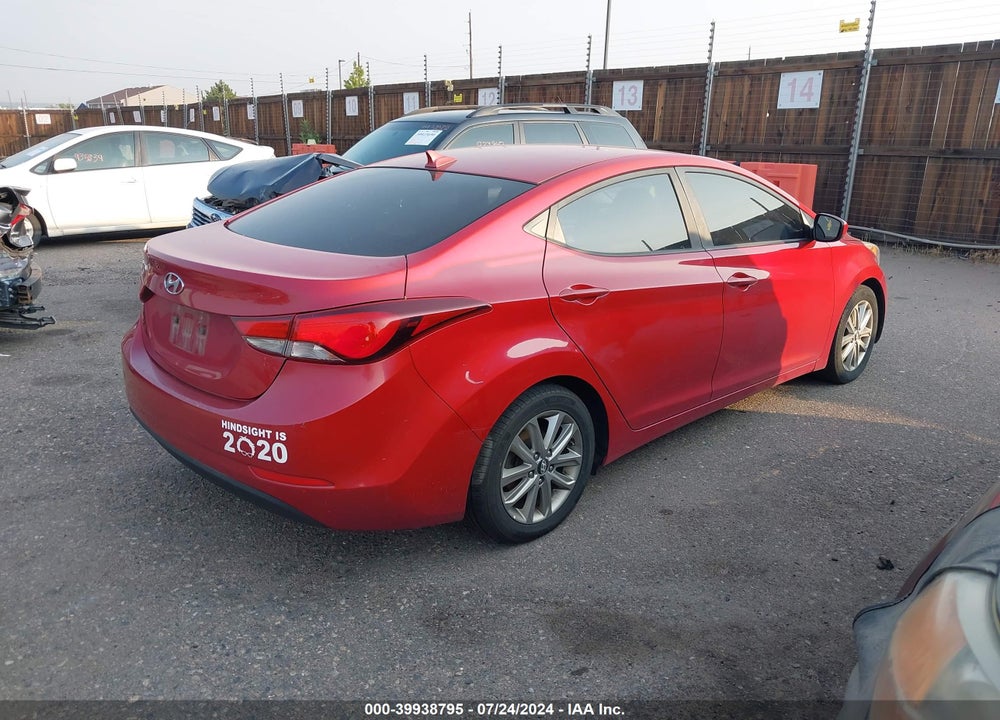 2015 HYUNDAI ELANTRA SE VIN: KMHDH4AE6FU254983