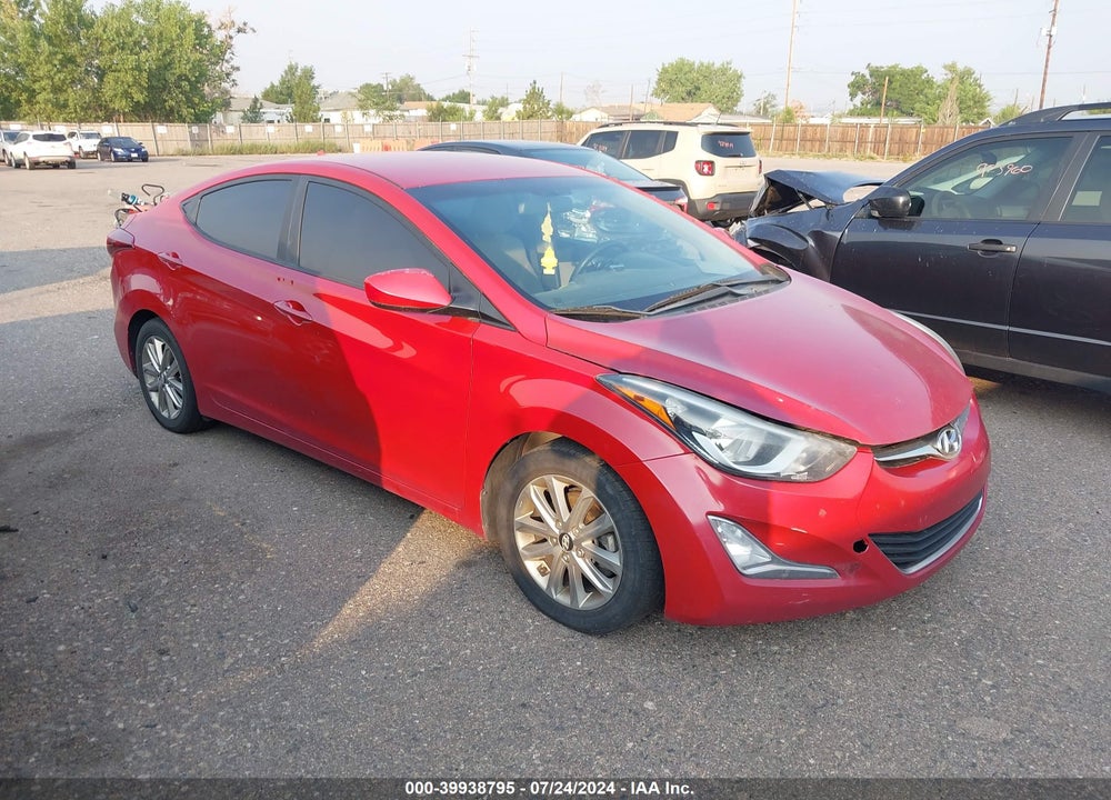 2015 HYUNDAI ELANTRA SE VIN: KMHDH4AE6FU254983