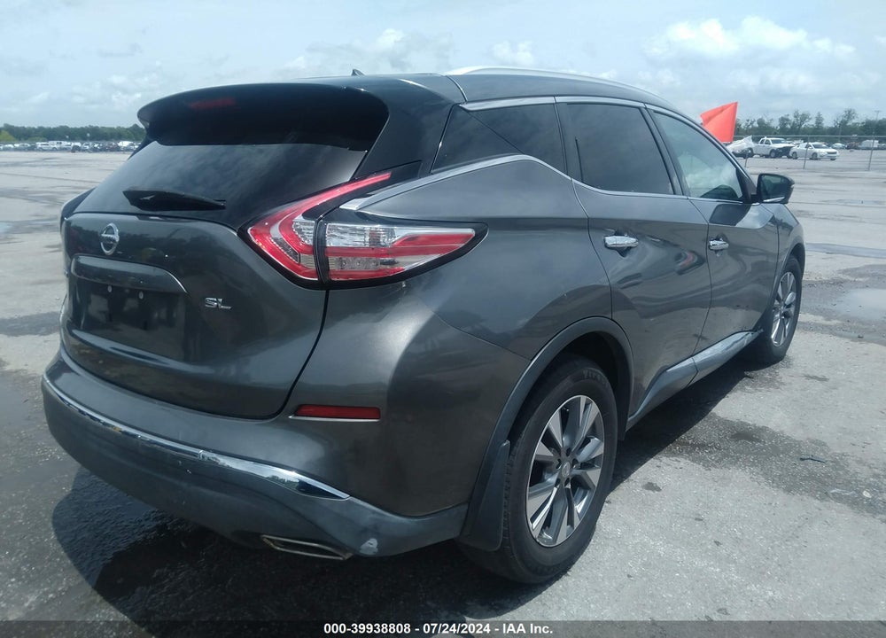 2015 NISSAN MURANO SL VIN: 5N1AZ2MG5FN204619