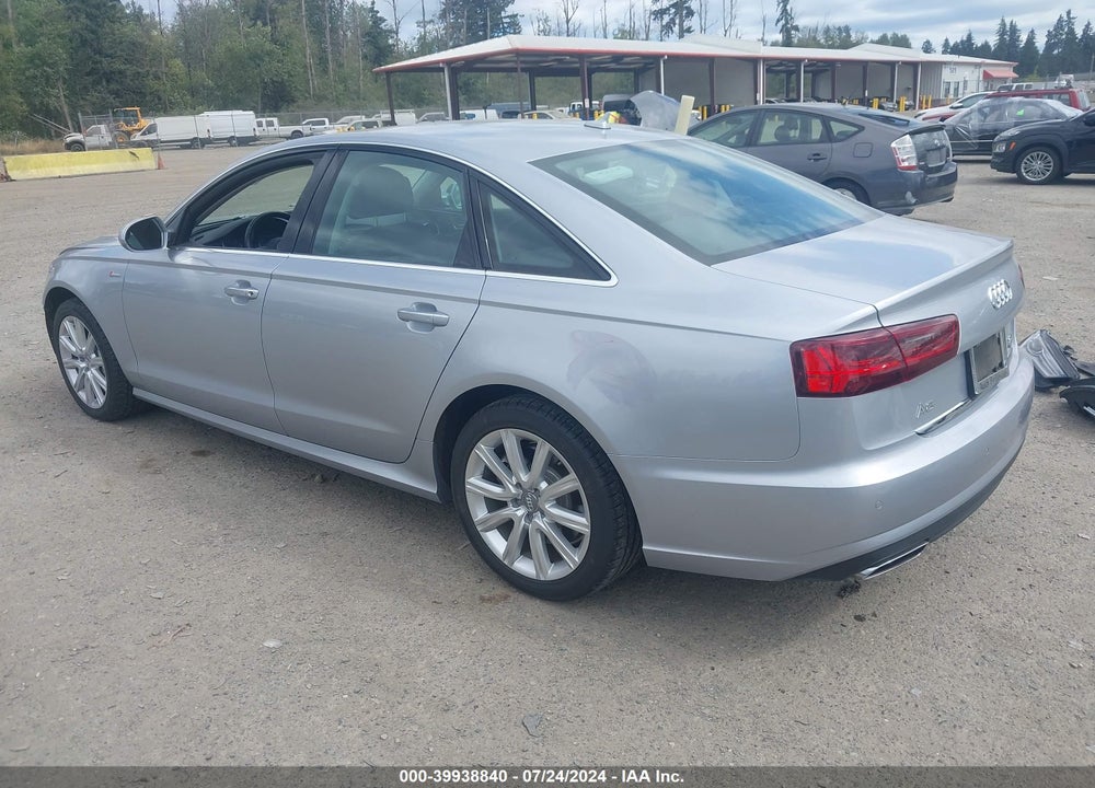 2016 AUDI A6 3.0T PREMIUM PLUS VIN: WAUFGAFC0GN002631