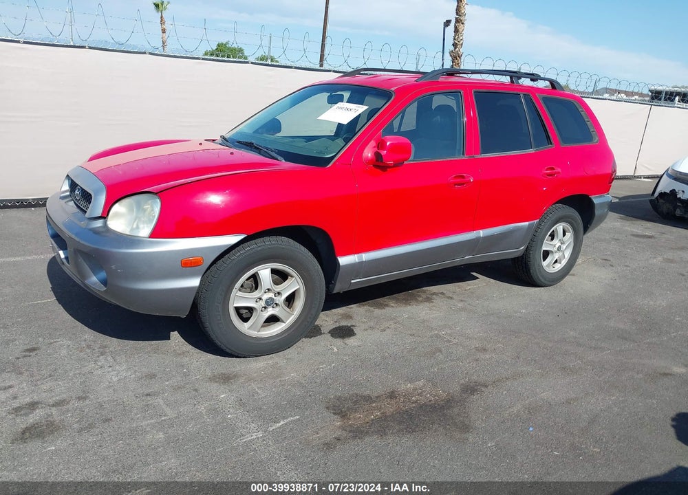 2003 HYUNDAI SANTA FE VIN: KM8SB12B33U490689