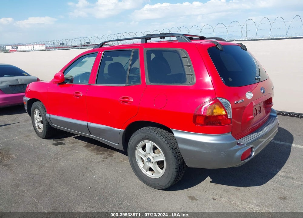 2003 HYUNDAI SANTA FE VIN: KM8SB12B33U490689